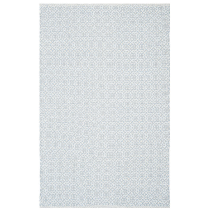 Bester Hand Woven Cotton Geometric Rug, Rectangle 4' x 6'