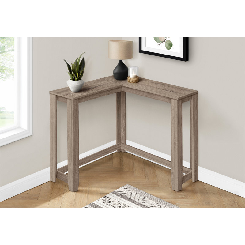 Table d'appoint, console, entrée, coin étroit, salon, chambre à coucher, stratifié, contemporain, Marron clair