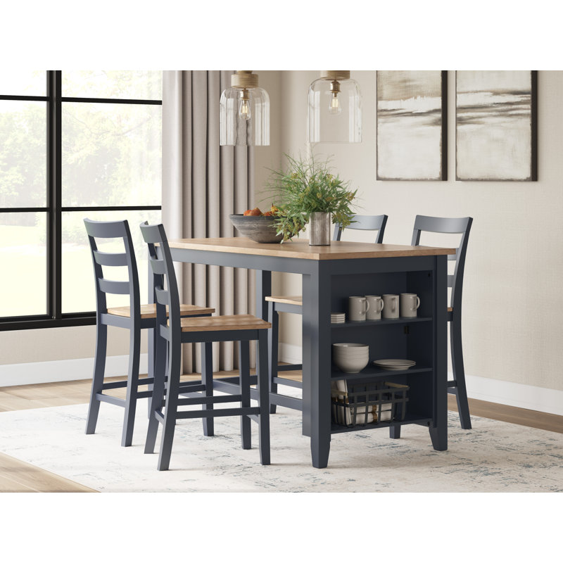Table de salle à manger à hauteur de comptoir et tabourets Gesthaven, 5