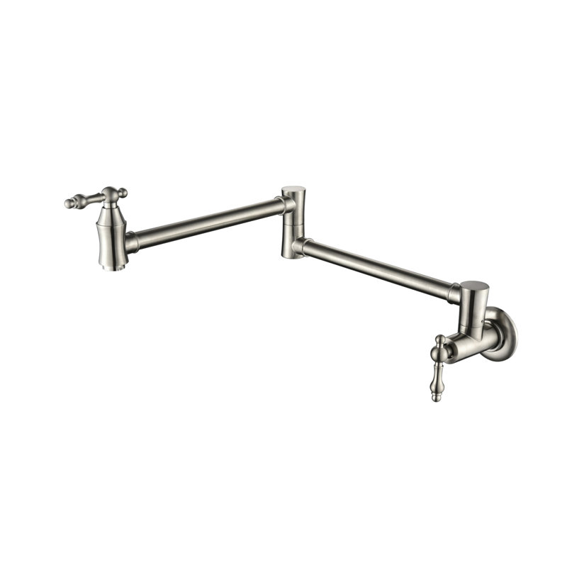 Pot Filler Faucet Wall Mount, Brushed Nickel