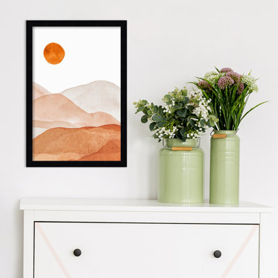 Doris Mountain Range I par Amy Lighthall - reproduction d'art sur papier encadrée