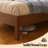Solid Wood Bed Frame with Upholstered Headboard, Modern Design, No Box Spring Needed-1108145655-1108145653