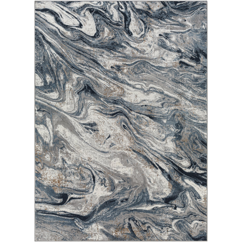 Martha-Mai Abstract Indoor Rug, Rectangle 5'3" x 7'