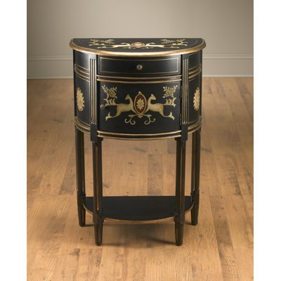 Solid Wood Top End Table