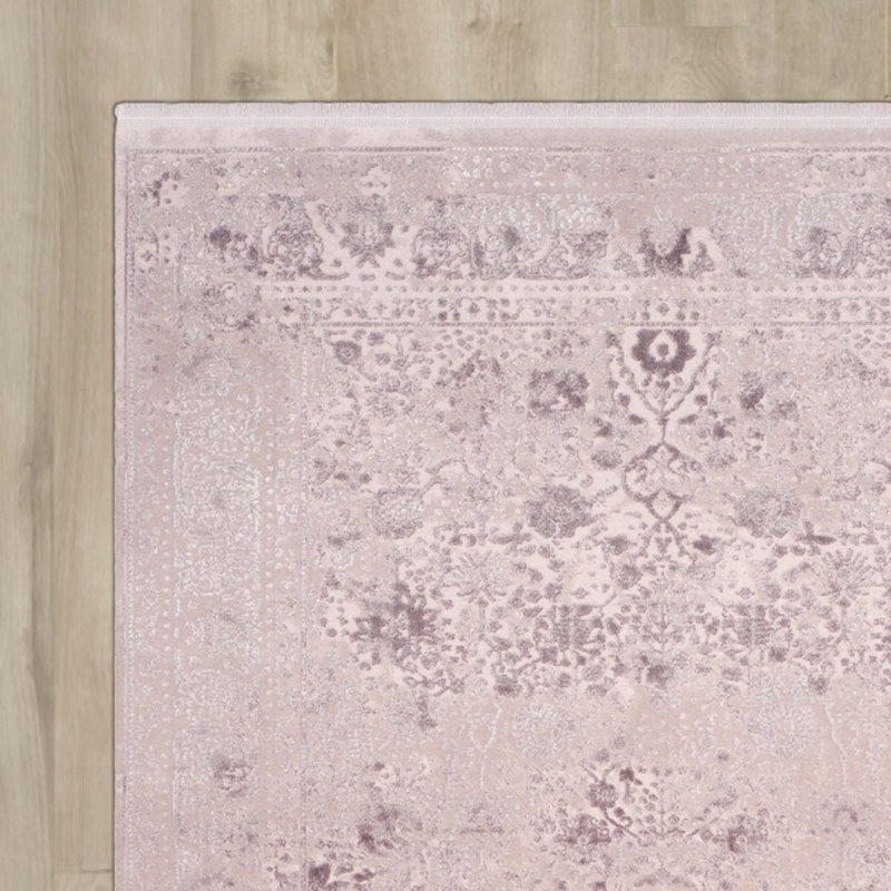 Tapis oriental prune area Elodie, Rectangle 4 pi x 6 pi