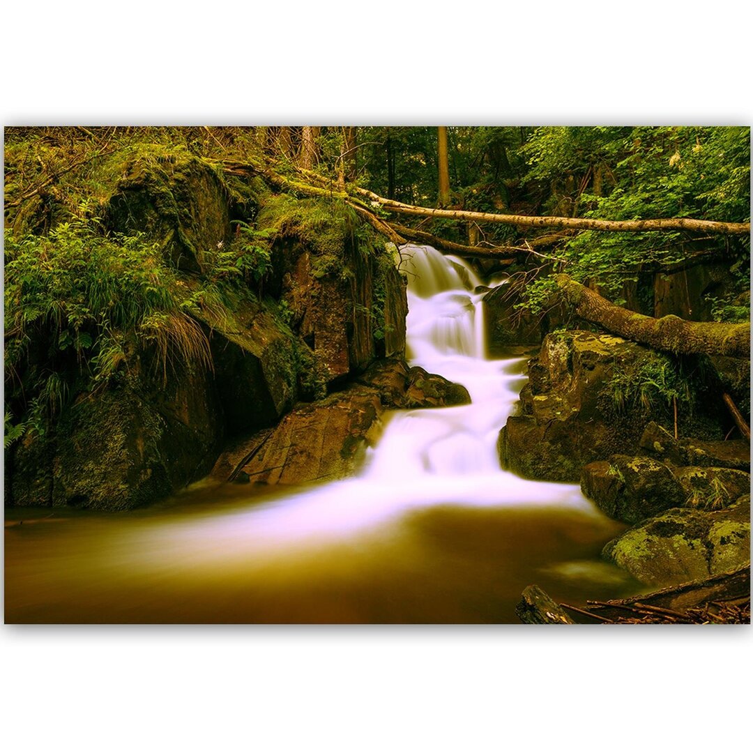 Leinwandbild Märchenhafter Wasserfall 4