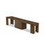L'ensemble de table de salle à manger 5 pièces comprend une table de cuisine rectangulaire extensible, 2 chaises de salle à manger et 2 bancs modernes, noyer antique-820976437-820976439-820976436