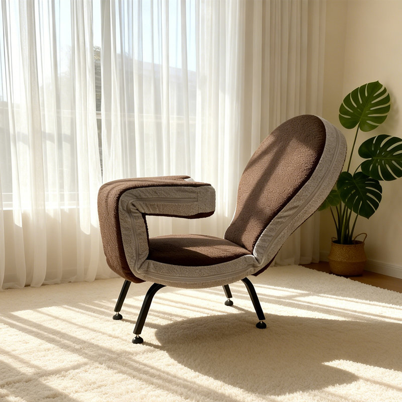 Multi-functional foldable lazy sofa chair