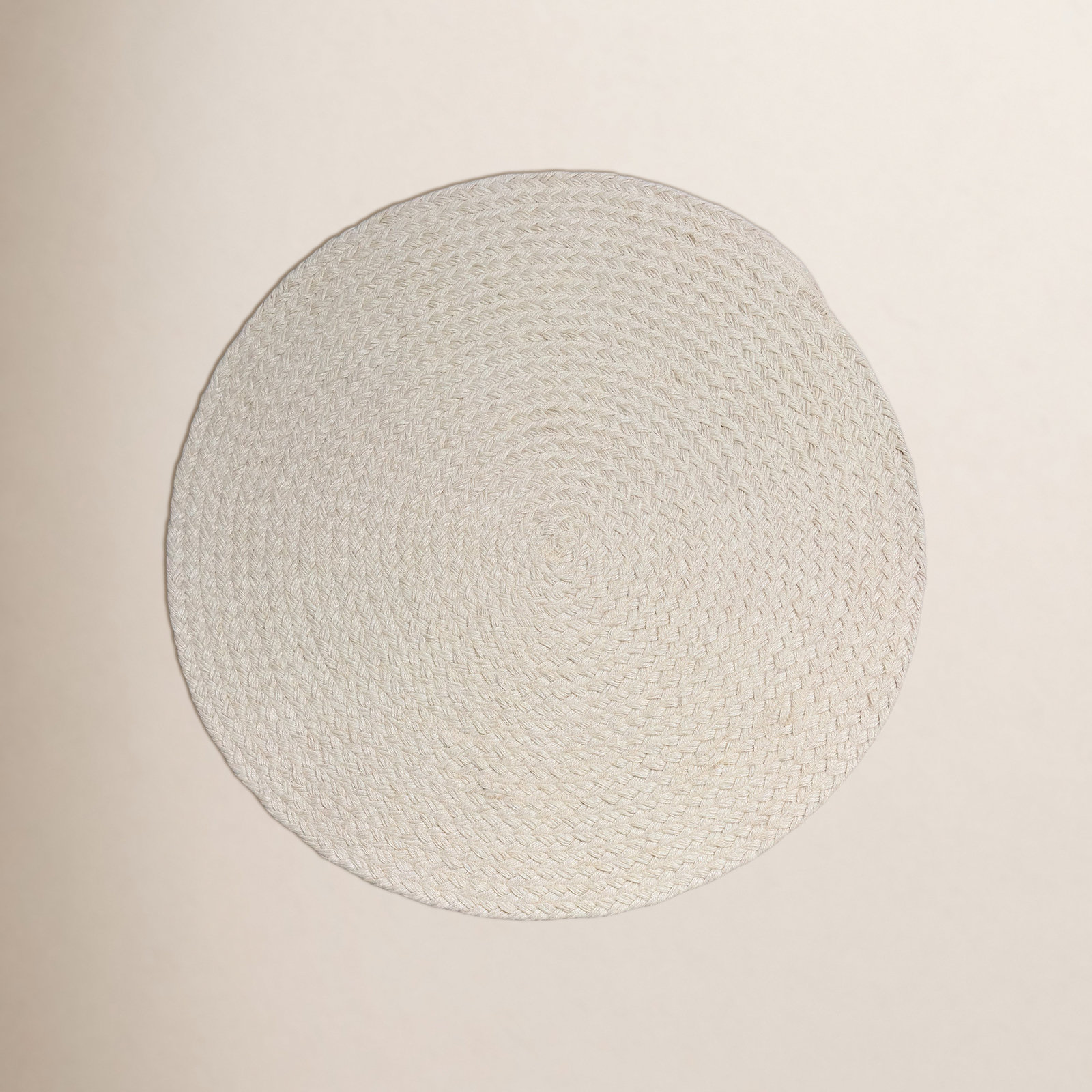 Braided Jute Rug, Round 3'