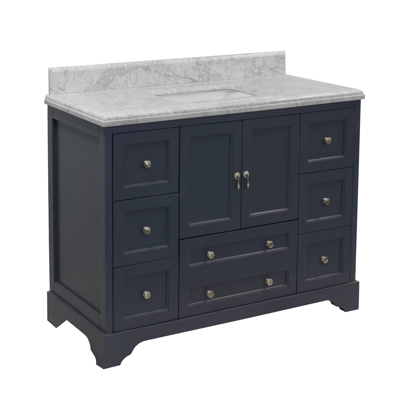 Tilford 48'' Single Bathroom Vanity, Marine Gray