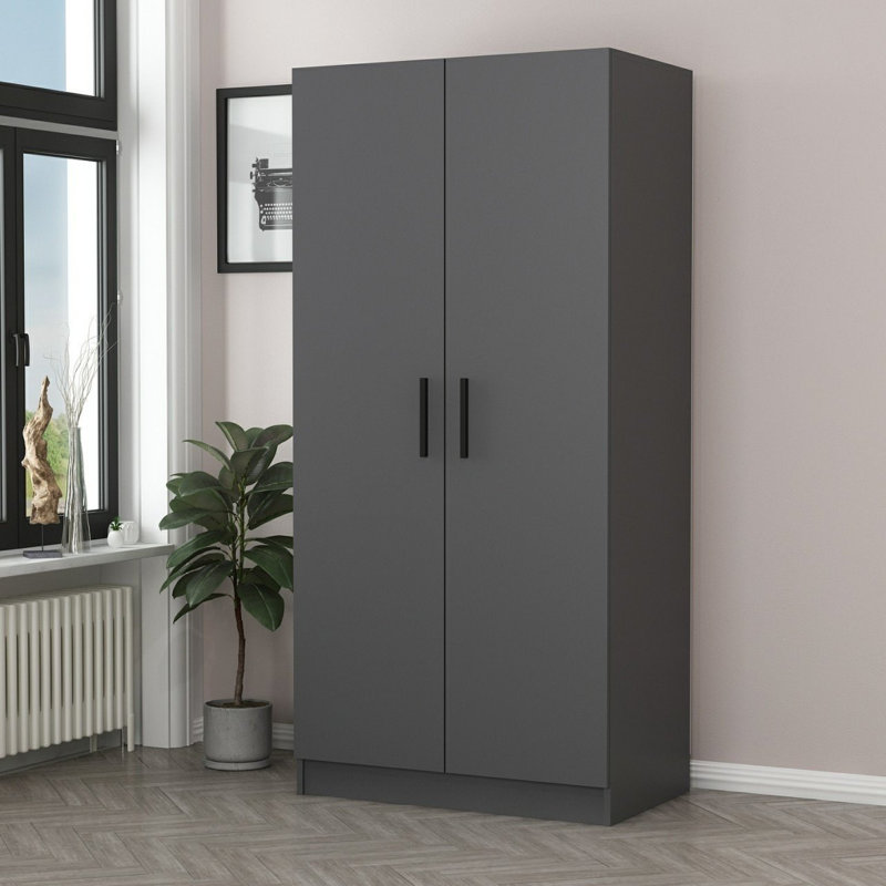Garde-robe, Anthracite, H 74,67 po x l 35,37 po x P 20,44 po