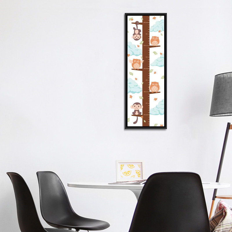 Tableau de croissance suspendu sur le sapin, H 48 po x l 16 po x P 1,5 po, Toile tendue