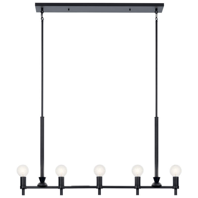 Lustre linéaire Torvee 5Lt, Noir