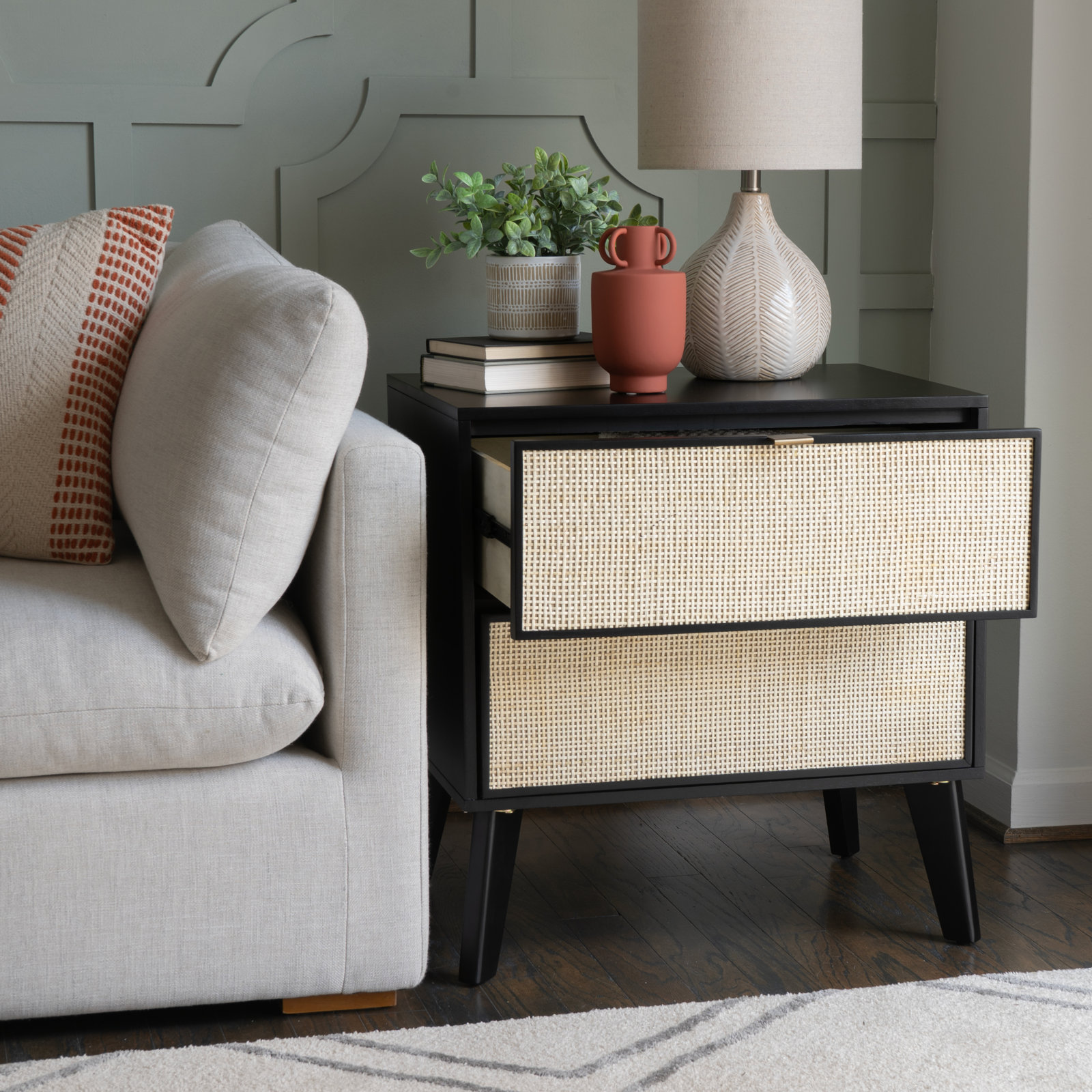 Cory Nightstand, Black