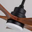 Ventilateurs de plafond noirs avec lumières et télécommande-121071281-121071284