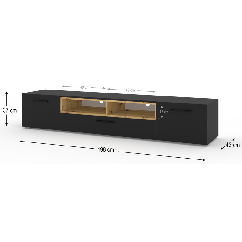 Loisselt Unfinished TV Stand for TVs up to 78"