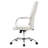Dumond Modern Y-Stitched Executive Chair – Leather Ribbed Office Chair with Chrome Steel Base – Ergonomic Mid-Century Swivel Task Chair-68074399