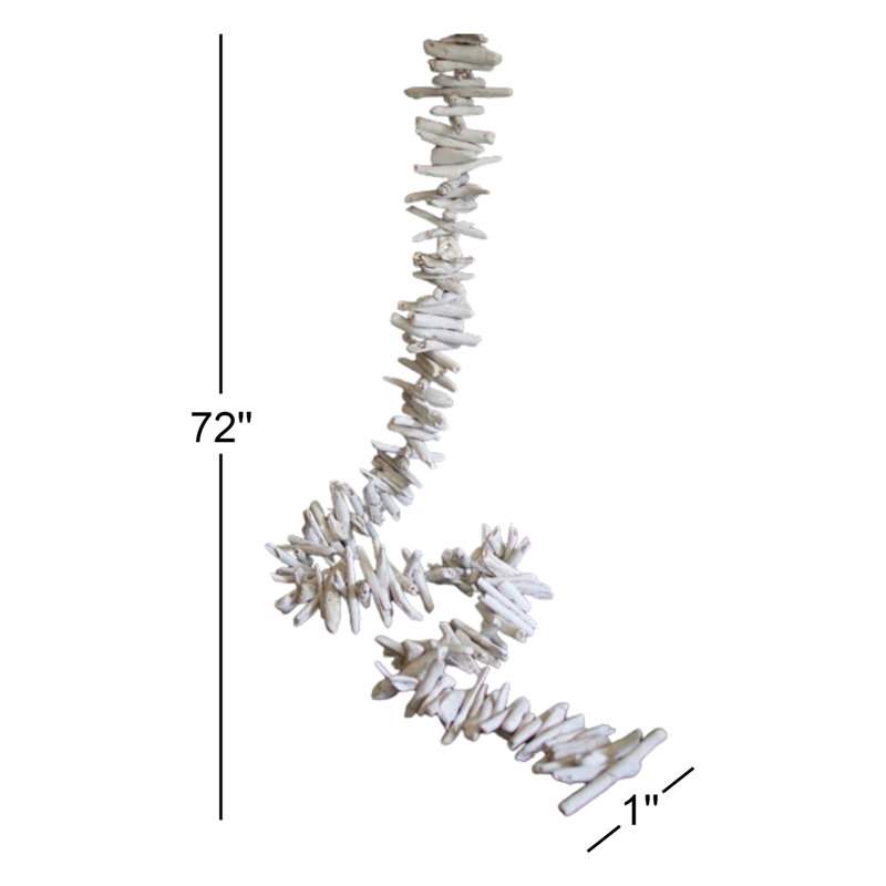72'' in. Preserved Driftwood Garland