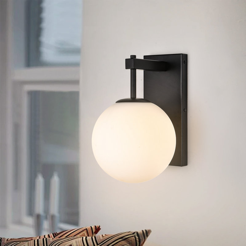Luminaire à applique murale à 1 lumière à intensité variable avec bras longs