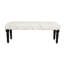 Sanborn Contemporary Handmade Fringed Cotton Entryway Accent Bench