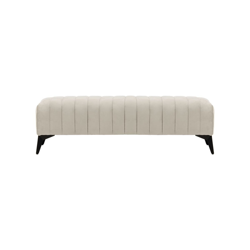 Spreckels 22cm Wide No Pattern Footstool Ottoman, Beige