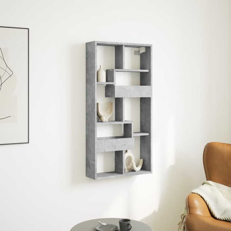 Rinyah Floating Shelf, Concrete Grey