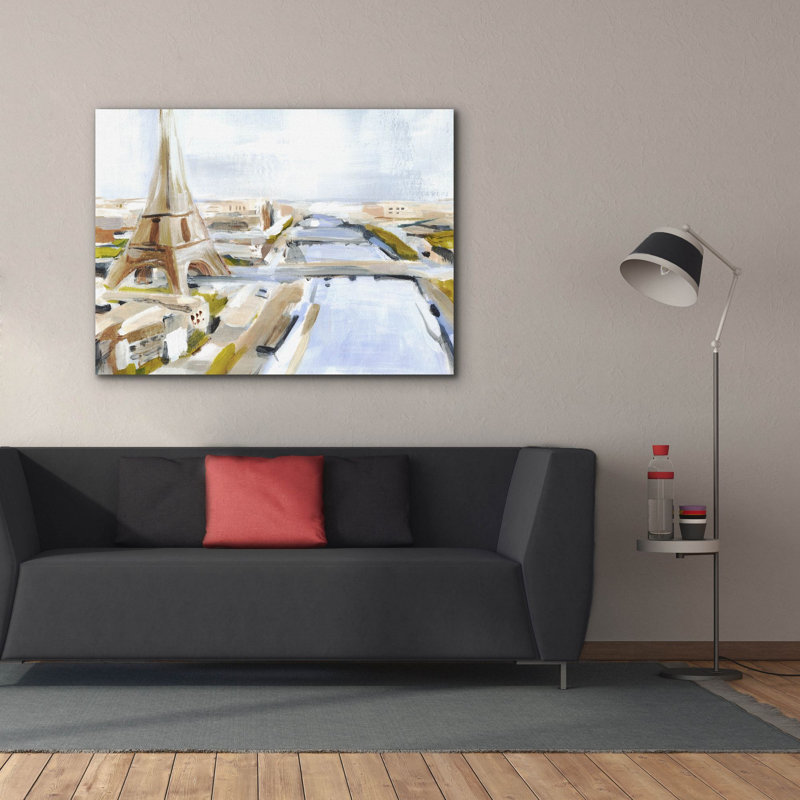 Toile épique Graffiti «Daylight Paris 1» par Annie Warren, 54 po x 40 po, H 40 po x l 54 po