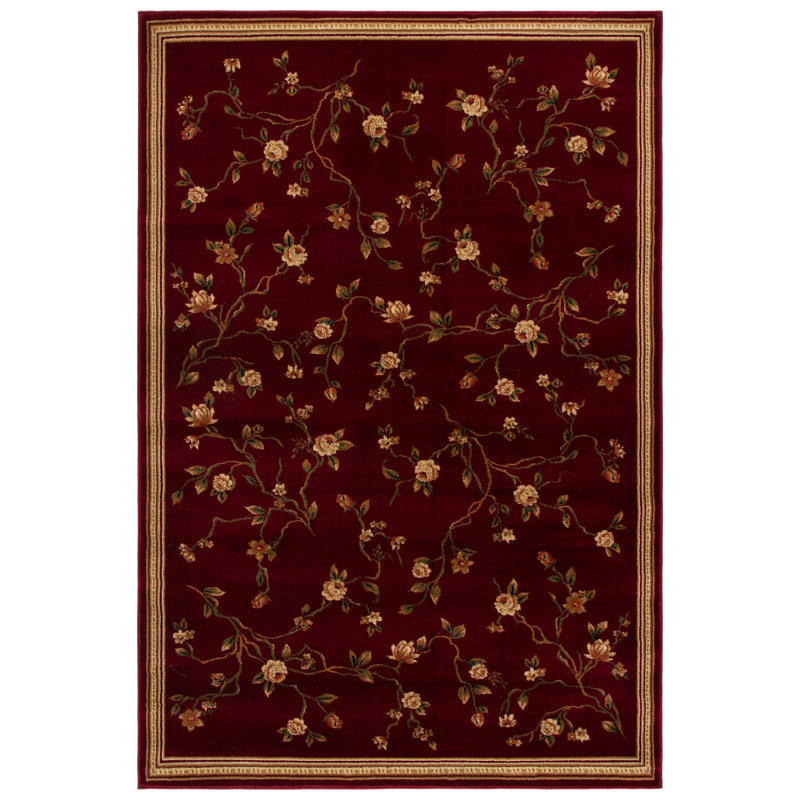 Tapis d'intérieur à motif floral Lyndhurst, Rectangle 3 pi 3 po x 5 pi 3 po