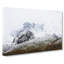 The Swiss Alps with a Flock of Birds in Abstract - Wrapped Canvas-55302640