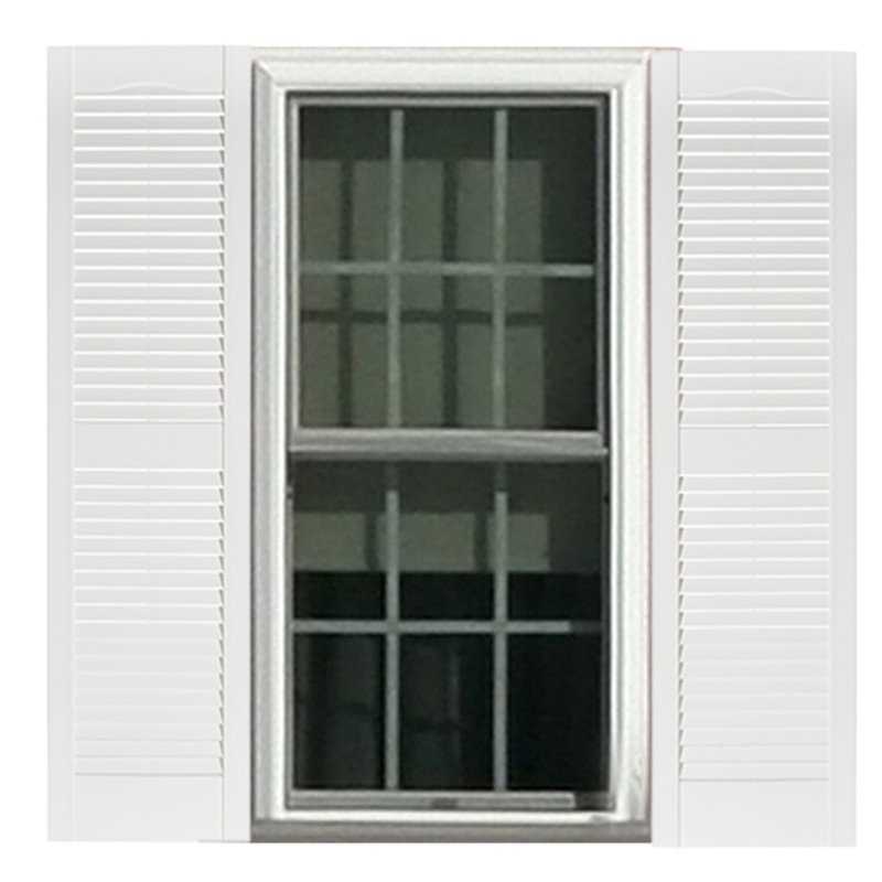 Volets à persiennes d'extérieur de qualité supérieure Premier, H 39 po x l 15 po x P 1 po, Blanc