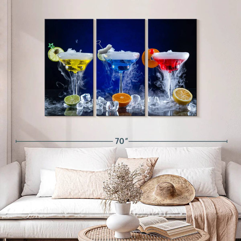 Yarlin Frosty Martini Cocktail, H 32 po x l 50 po