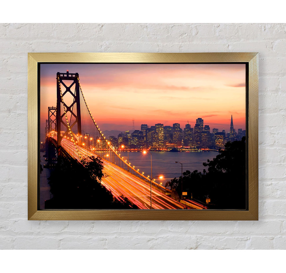 Golden Gate Bridge in die Stadt - Druck