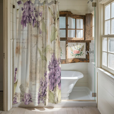 Vintage Plants - Rideau de douche Premium