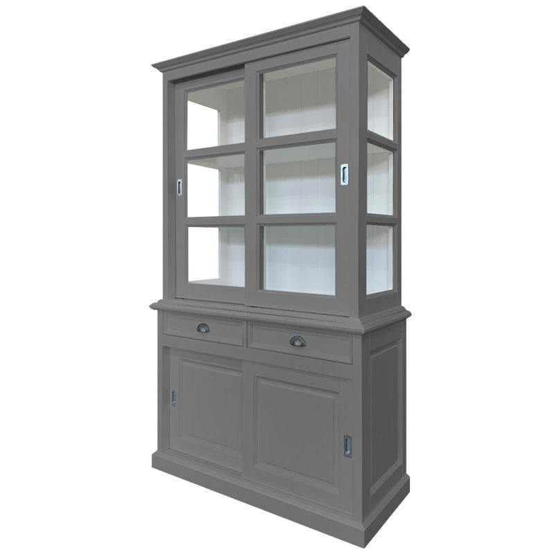 Babetta 125 cm W Display Cabinet, Dusty Grey