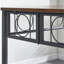 Table de salle à manger de cuisine, table carrée en bois de fer pour les meubles de salle à manger de cuisine