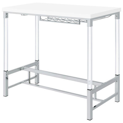 Collyn Acrylic Leg Bar Table