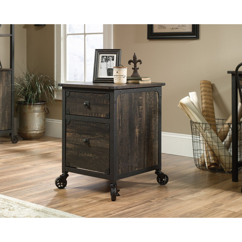 Printess 20.866'' Wide 2 -Drawer File Cabinet, Dark Brown