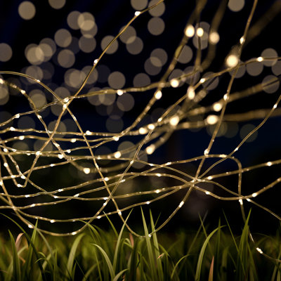 Hemphill 38.65' Outdoor LED Solar Powered 100 - Bulb Fairy String Light