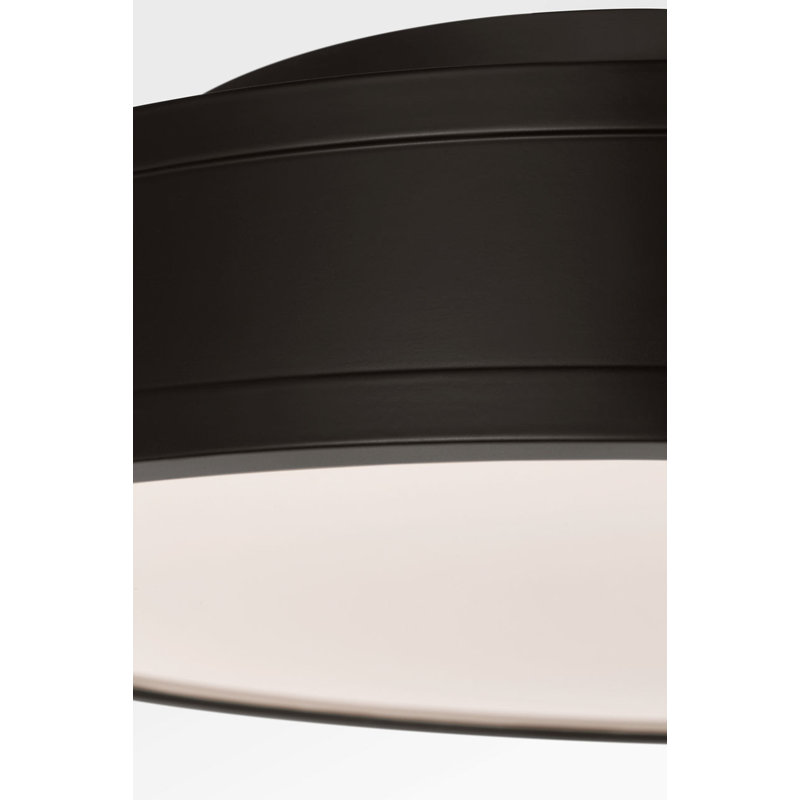 Dupont Round Semi Flush, 4" H x 16" W x 16" D, Aged Iron