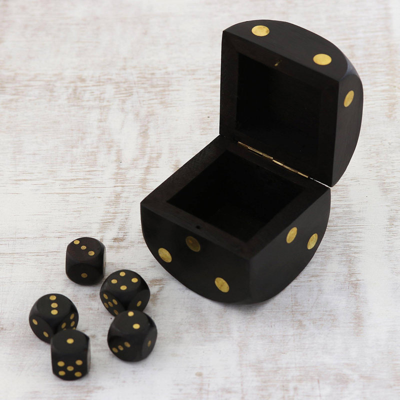 Boîte décorative en bois Cotler Elegant Dice