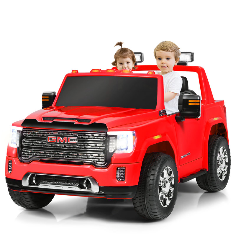 Gymax 12 Volt 2 Seater Battery Powered Ride On with Remote Control, Red