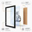 Seated Cat in Line Minimalist - Framed Print-1793002238-1793002225