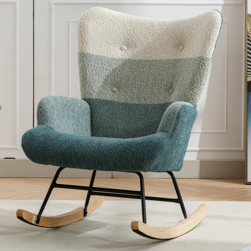 Chaise d'appoint Mid-Century Modern Patchwork