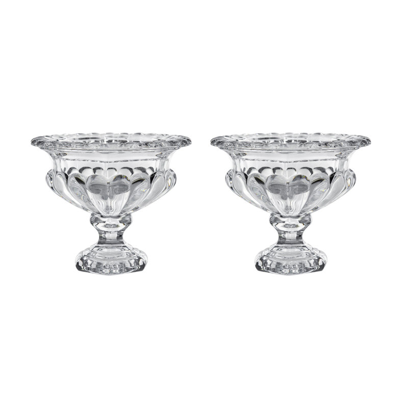 S/2 D7.7X6.3" Omari Crystal Display Bowl