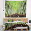 Paysage, lac peu profond, tapisserie, ciel nuageux-28495704