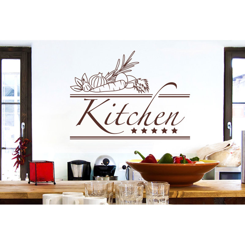 Food & Beverage Non-Wall Damaging Wall Decal, Medium, Brown