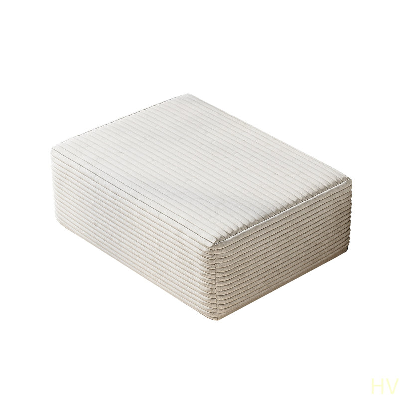 Repose-pieds de canapé 37,40 po, aucun assemblage requis (tissu en velours côtelé moelleux)
