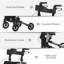 HOMCOM 4 Wheel Rollator Walker, Mobility Walker with Bag, Seat, Silver