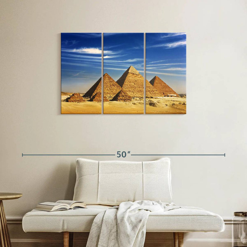 Pyramides égyptiennes de Gizeh Adella, H 24 po x l 38 po
