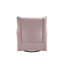 Fauteuil oscillant rose en tissu avec pivot
